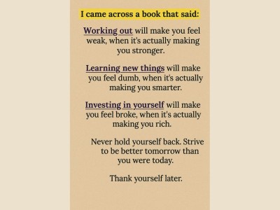 Όσα φαίνονται δύσκολα, είναι αυτά που μας αλλάζουν